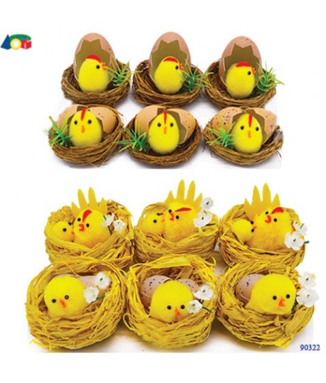 NIDO C/CHIOCCIA+PULCINO 6PZ G90322