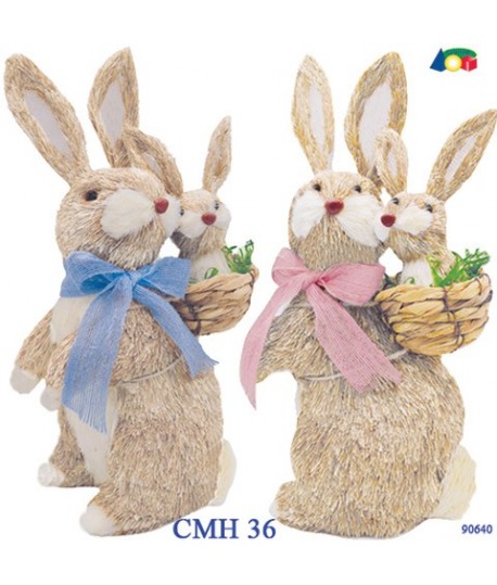 CONIGLIO PAGLIA CM 36 C/BABY G90640