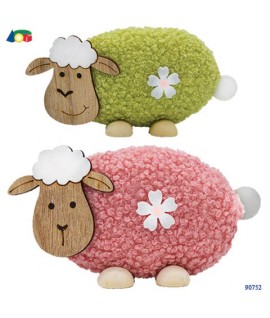 PECORA MORBIDA C/PIEDI+MUSO LEGNO G90752