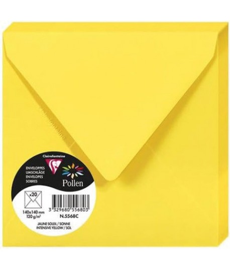 BUSTA POLLEN 140X140 GIALLO 5568 20PZ