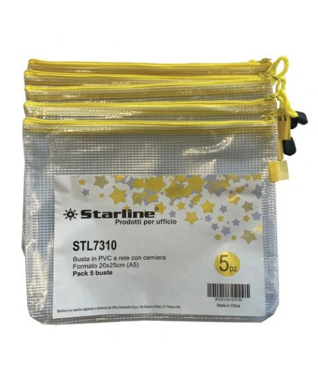 CF.5 BUSTINE C/ZIP IN PVC A RETE A/5