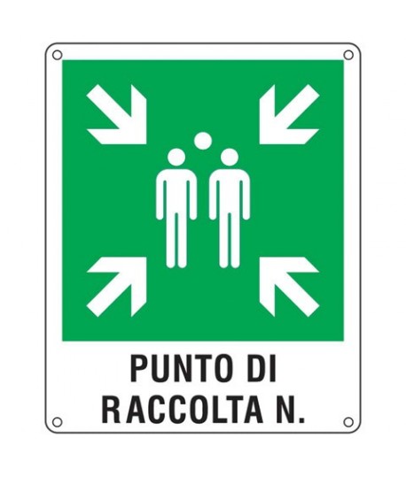 CARTELLO ALL. 40*50 PUNTO DI RACCOLTA