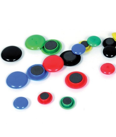 MAGNETI IN LINEA DIA.4 CM 6 PZ ASSORTITI