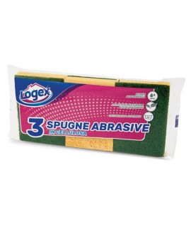SPUGNA VEGETALE BI- USO LOGEX 3PZ