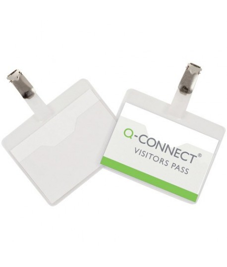 PORTA BADGE 60*90 Q-CONNECT 10PZ C/CLIP