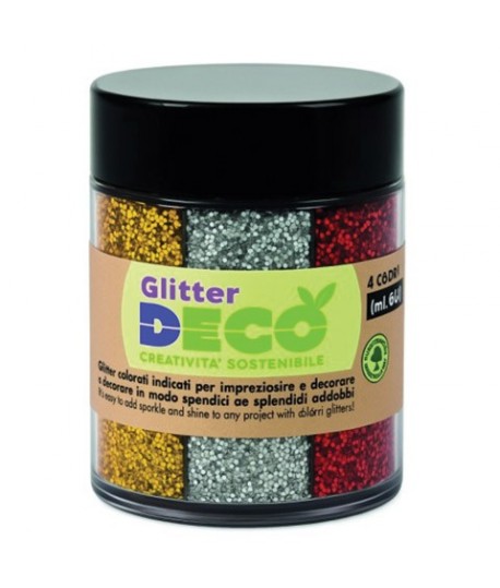 GLITTER BIO DISPENSER 60ML 4 COLORI
