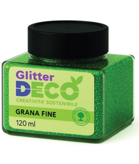 GLITTER BIO VASO ML.120 VERDE