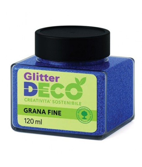 GLITTER BIO VASO ML.120 BLU