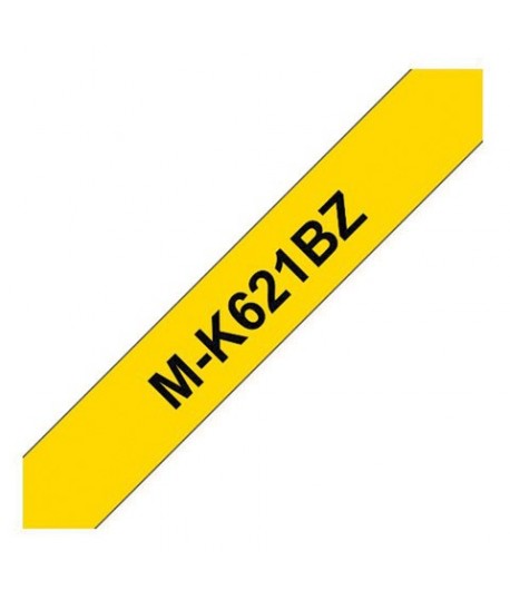 NASTRO BROTHER M-K621 9MM 8M NERO/GIALLO