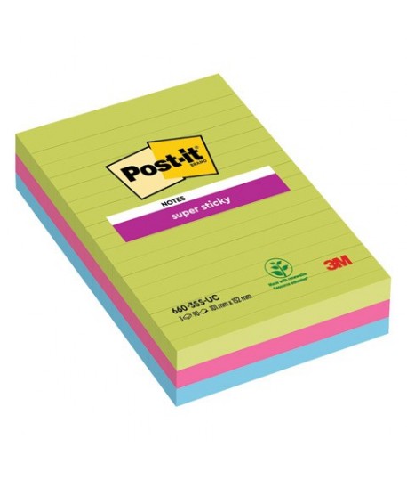 POST-IT 3M 660-3SS RIGHE 101*152 MM