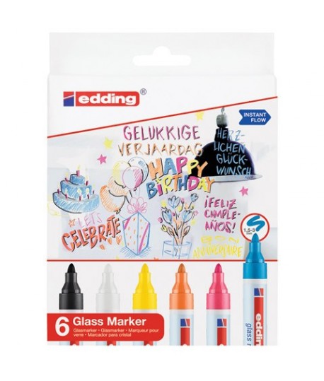 SC.6 COLORI VETRO EDDING 95