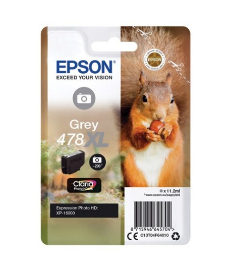 INKJET EPSON T04F6 478XL GRIGIO SCOIATT.