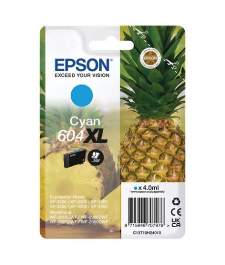 INK EPSON 604XL CIANO T10H240 ANANAS