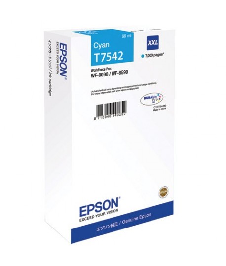 INKJET EPSON T7542 XXL CIANO 7K WF-8000