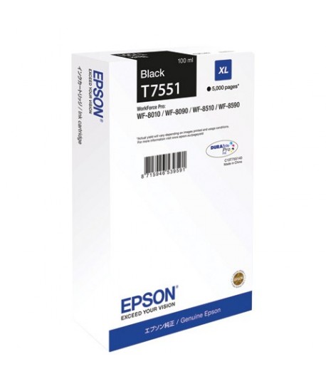 INKJET EPSON T7551 NERO WF-8000