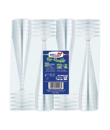 CALICE IN PLASTICA TRASPARENTE 20PZ