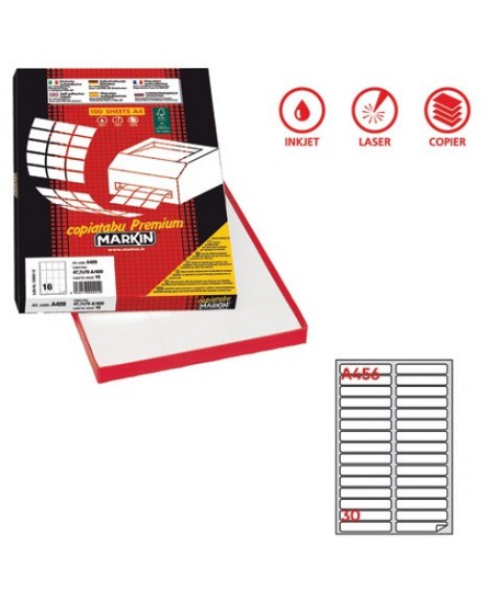 ETICHETTE MARKIN A456 MM100X17 30X 100FF
