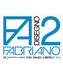 ALBUM FABRIANO F2 P.M. FF.10 QUADRI 5MM