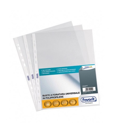 BUSTA FORI FAVOR RUVIDO 23*33 PP09 50PZ