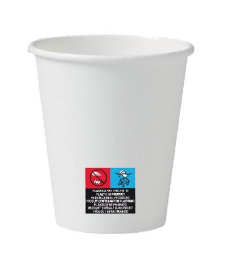 BICCHIERE CARTA DOPLA GREEN 200ML 50PZ