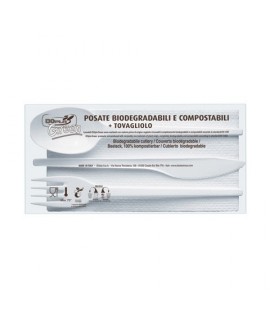 TRIS POSATE IN ESTABIO+TOVAGLIOLO 100PZ