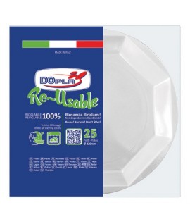 CONF.25 PIATTI PIANI RIUTILIZZABILI