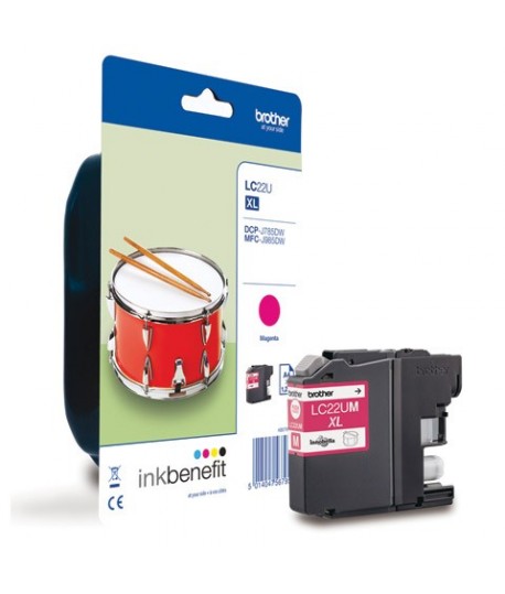 INKJET BROTHER LC22U MAGENTA MFJ985DW
