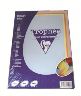 CARTA TROPHEE 80G A4 MIX COL.TENUI 100FF