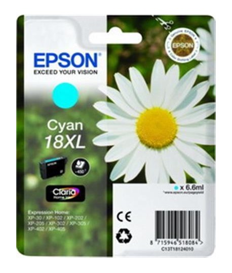 CARTUCCIA EPSON T1812 18XL CIANO MARGH.