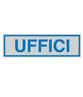TARGA ADESIVA CM 5X15 "UFFICI"