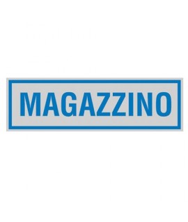 TARGA ADESIVA CM 5X15 "MAGAZZINO"