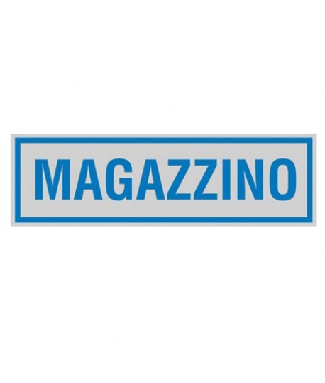 TARGA ADESIVA CM 5X15 "MAGAZZINO"
