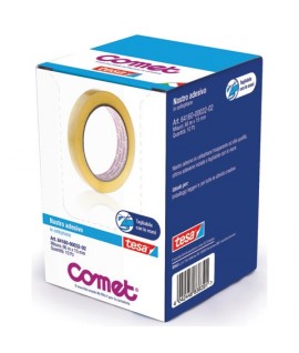 ADESIVO TRASP. COMET 64160 15MM 66M 10RT