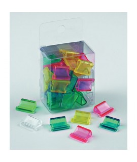 MOLLE FERMACARTE ALIZEE 6,4MM COLOR 40PZ