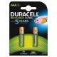 PILE RICARIC. DURACELL AAA 2PZ 800MAH