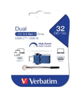 PEN DRIVE 32GB DUAL USB 3.0 VERBATIM