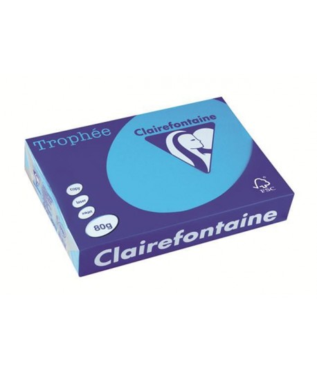 CARTA TROPHEE 80G A4 TURCHESE 1781 500F