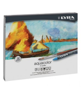 LYRA AQUACOLOR CERA 24PZ SCAT.METALLO