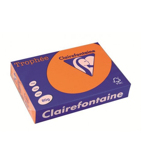 CARTA TROPHEE 80G A4 ARANCIO 1761 500F