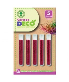 GLITTER BIO 5 TUBETTI ML.10 ROSSO