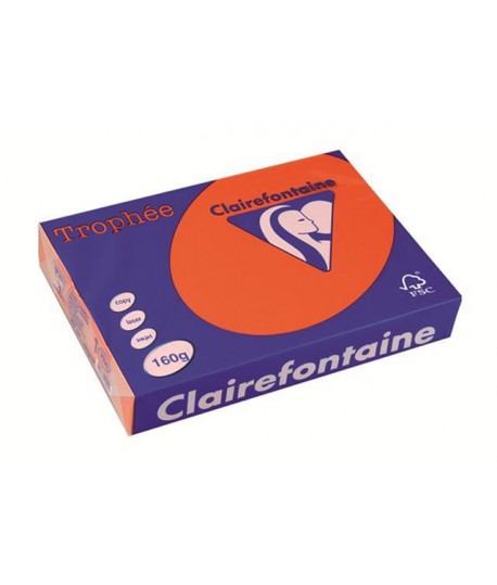 CARTA TROPHEE 160G A4 ARANCIO 1021 250F