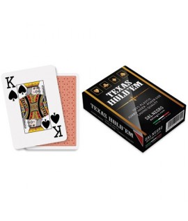 CARTE DA GIOCO TEXAS HOLD'EM ROSSE