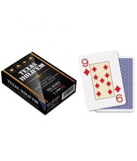 CARTE DA GIOCO TEXAS HOLD'EM BLU