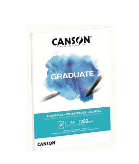 BLOC CANSON GRADUATE AQUAERELLE A4