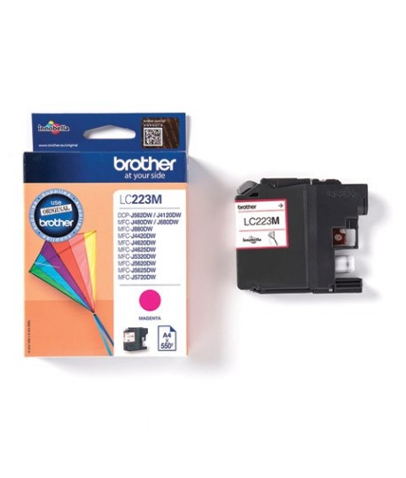 INKJET BROTHER LC223 MAGENTA 550 PAGINE
