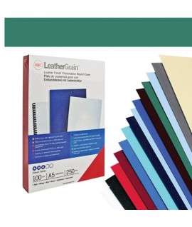 CARTONCINO LEATHERGRAIN A4 VE.SCURO 100F