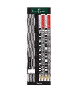 SET 4 MAT.+GOMMA STRIPE FABER-C 113034