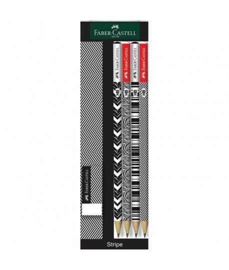 SET 4 MAT.+GOMMA STRIPE FABER-C 113034