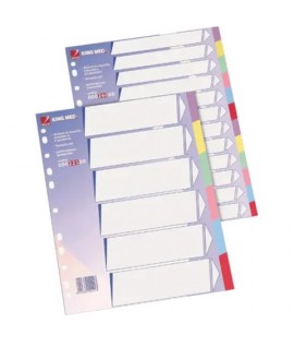 DIVISORIO K.M.260 12TASTI CARTONC COLOR