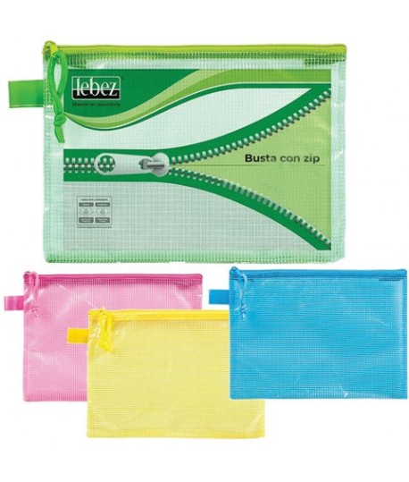 BUSTA IN PVC E RETE LEBEZ 3014 33*23